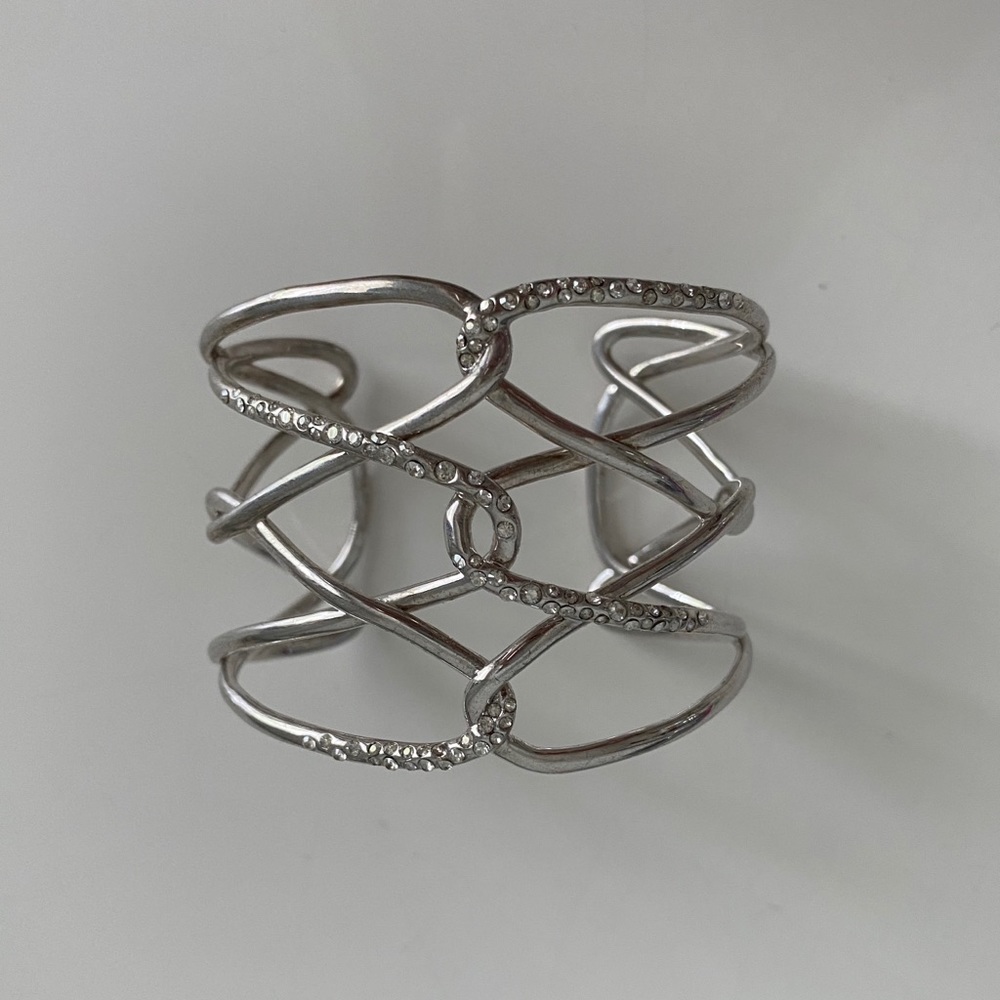 Silver cuff bracelet